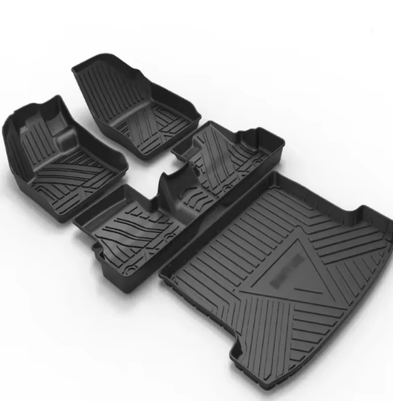Komplettes Stellicar-Fußmatten-Set in Schwarz